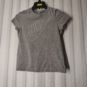 Nike Heather Gray Tee with Logo